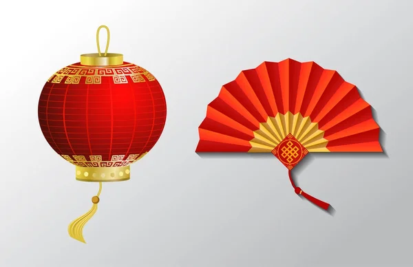 中国伝統的な提灯 — ストックベクタ