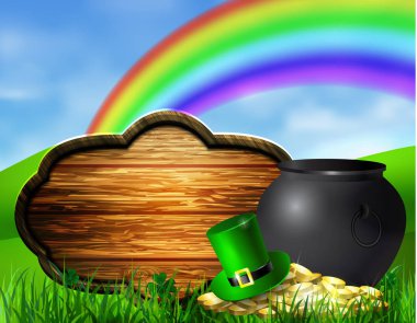 St. Patrick s gün sembol yeşil ot