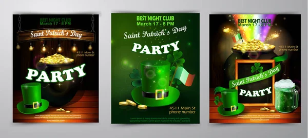 Affiche de la Saint Patrick. Illustration vectorielle — Image vectorielle