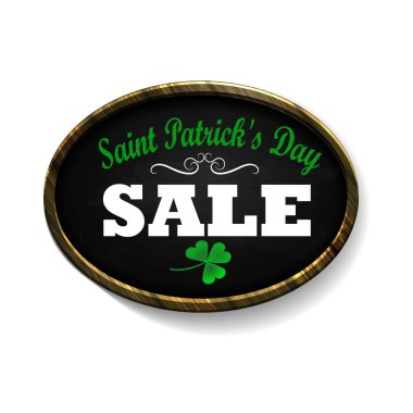 Satılık poster St. Patrick s gün için. Vektör