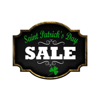 Satılık poster St. Patrick s gün için. Vektör