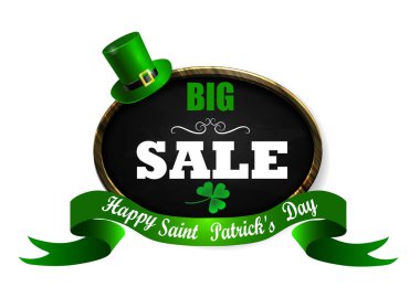 Satılık poster St. Patrick s gün için. Vektör