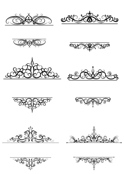 Винтажный векторный набор рамы — стоковый вектор