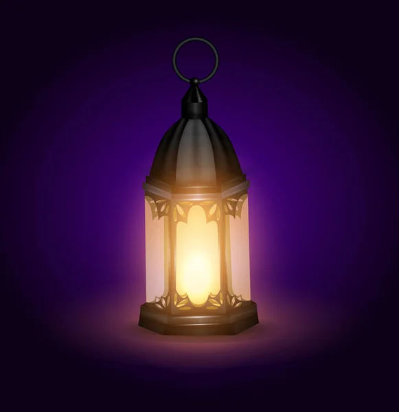 Арабический фонарь Рамадана Карима — стоковый вектор