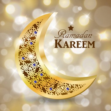 Ramazan tebrik vektör