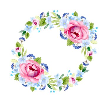 suluboya çiçek çelenk