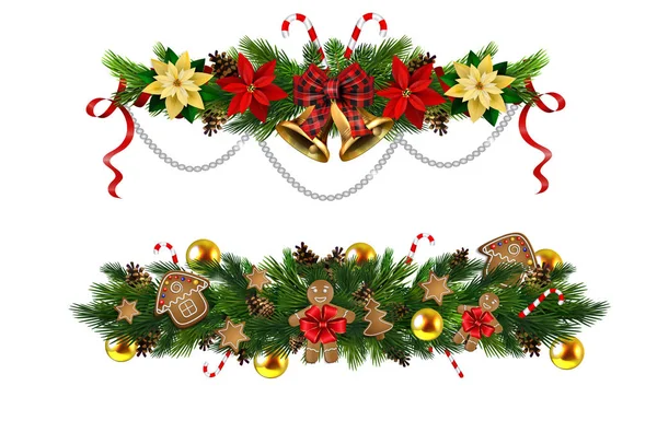 Décoration de sapin de Noël vectoriel isolé — Image vectorielle