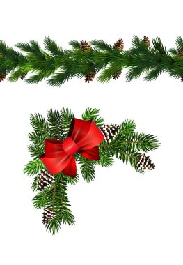 Vektör Noel Sınır dekorasyonu koleksiyonu