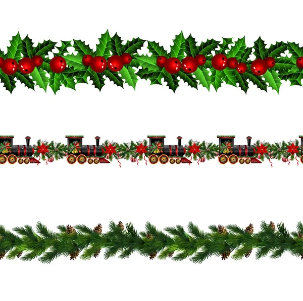 Weihnachtliche Elemente für Ihre Entwürfe — Stockvektor