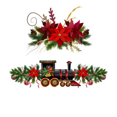 Noel süslemeleri köknar ağacının altın çanları ile