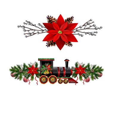 Noel süslemeleri köknar ağacının altın çanları ile