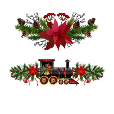 Noel süslemeleri köknar ağacının altın çanları ile