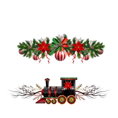 Noel süslemeleri köknar ağacının altın çanları ile