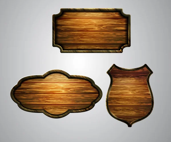 Ahşap tabelanın gerçekçi temsili