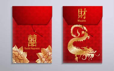Yeni yıl için kırmızı zarf paketi ayarlandı