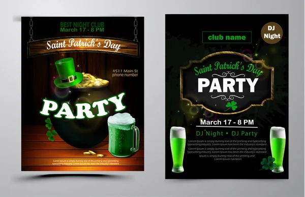 St. Patrick 's Day plakat. Vektorillustration – Stock-vektor