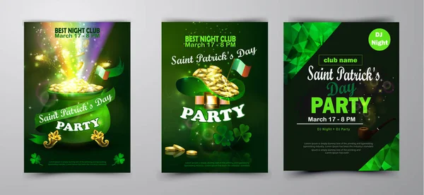 St. Patrick s den plakát. Vektorové ilustrace — Stockový vektor