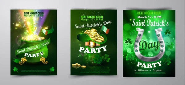 St. Patrick s nap poszter. Vektoros illusztráció — Stock Vector
