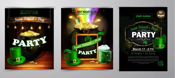 St. Patrick s Day poster. Vector illustration — Stock Vector