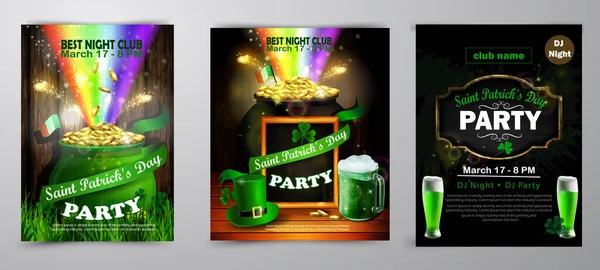 St. Patrick s dzień plakat. Ilustracja wektorowa — Wektor stockowy