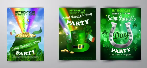 Affiche de la Saint Patrick. Illustration vectorielle — Image vectorielle