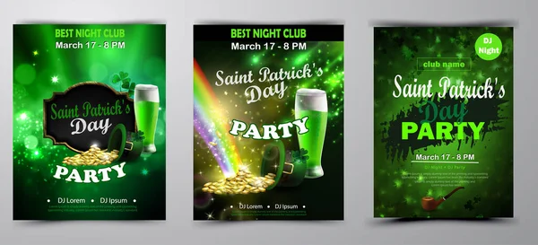 St. Patrick s dzień plakat. Ilustracja wektorowa — Wektor stockowy