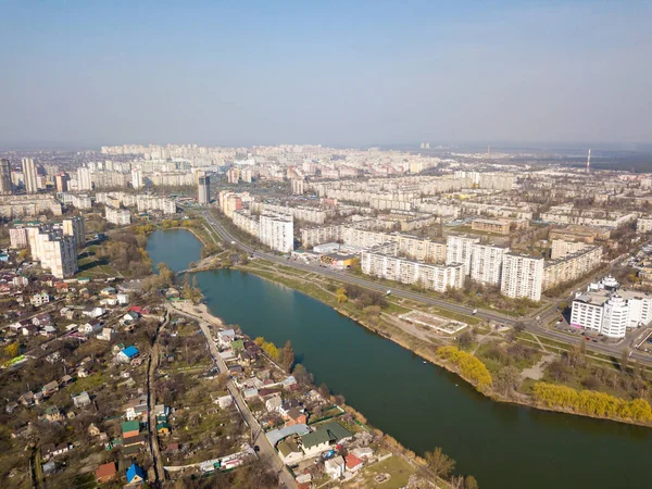 키예프의 지역에 호수들 입니다 무인기 — 스톡 사진