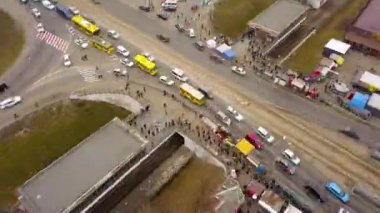 Kyiv metro istasyonunun hava görüntüsü, zaman aşımı