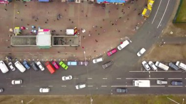 Kyiv metro istasyonunun hava görüntüsü, zaman aşımı