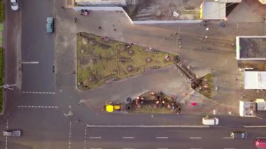 Kyiv metro istasyonunun hava görüntüsü, zaman aşımı