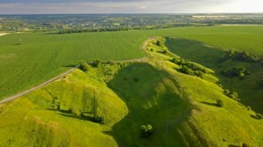 güzel tarım alanlarının havadan görünüşü