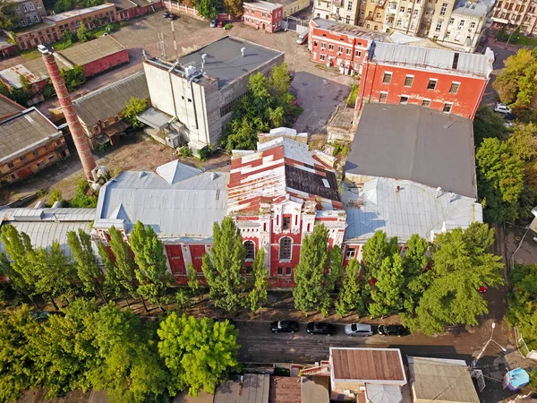 Aerial Drone View Kyiv City — Stock Photo, Image