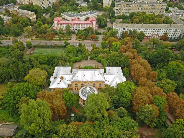 Zicht Vanuit Lucht Stad Kiev — Stockfoto