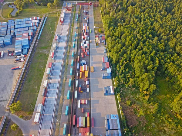 Muestras Contenedores Carga Almacén —  Fotos de Stock