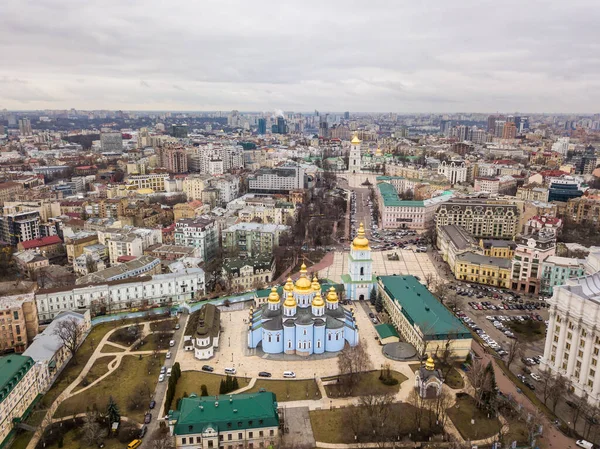 Вид Дрона Святой Феодор Католический Киеве — стоковое фото
