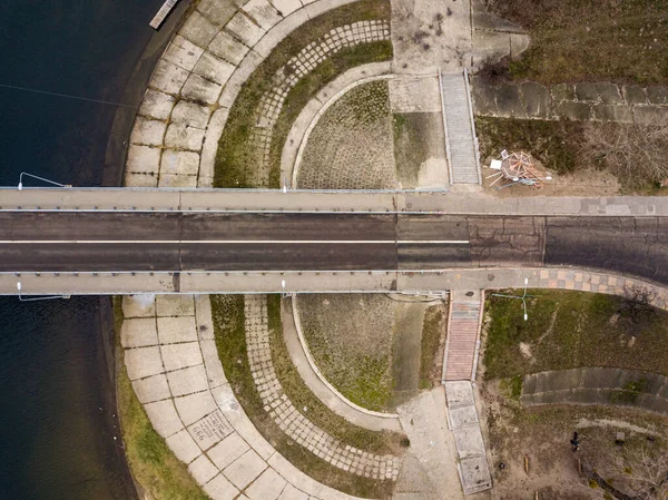 Vista Aérea Cidade Kiev Ucrânia — Fotografia de Stock