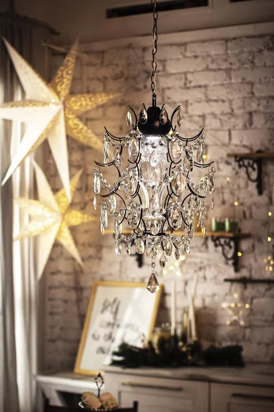 Ilık bir iç mekan Noel ortamında