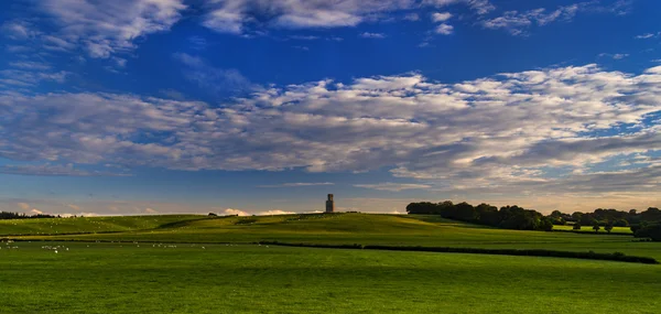 Horton Tower, une folie à East Dorset au coucher du soleil — Photo