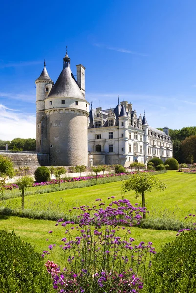 Chateau de Chenonceau en el Valle del Loira, Francia — Foto de Stock