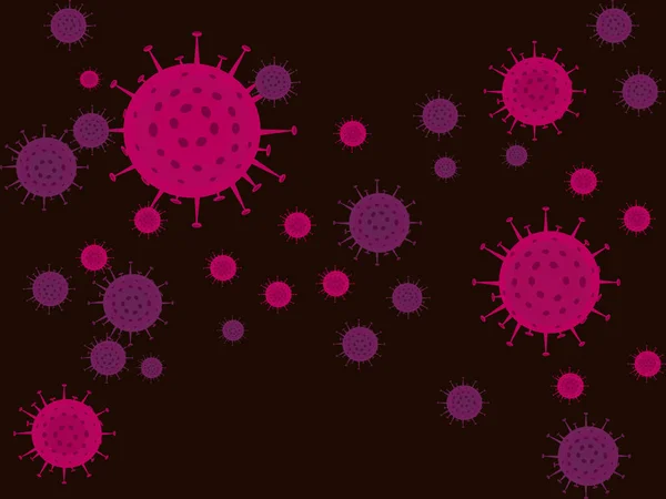 Virus Corona Konsep Covid Vektor - Stok Vektor