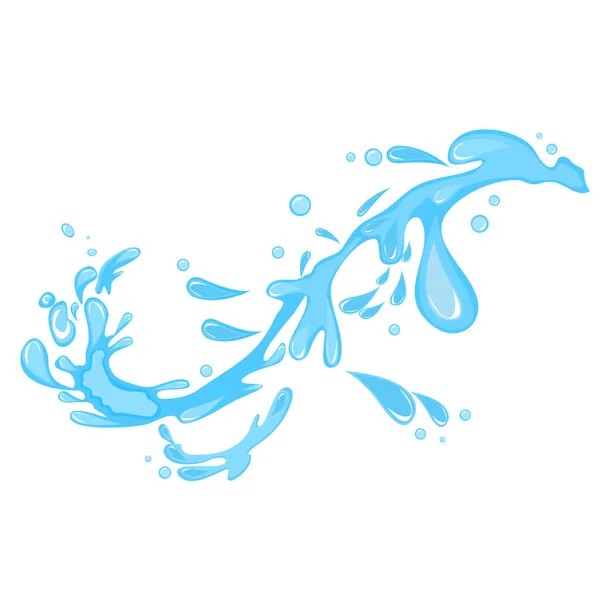 Mavi suyu şeffaf bir arkaplan vektöründe uzun çizgilere dağıt