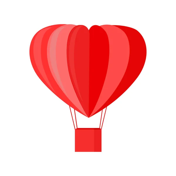 Hartvorm Ballon Valentijn Vector — Stockvector