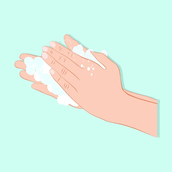 Washing Hand Soap Vector — Stock Vector