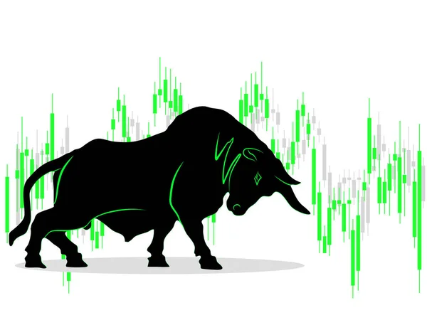 有価証券価格の上昇が予想される強気相場 — ストックベクタ