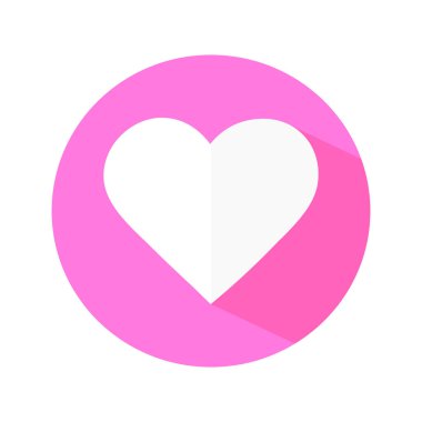 Şeffaf bir arkaplan üzerindeki küçük beyaz kalp simgesi