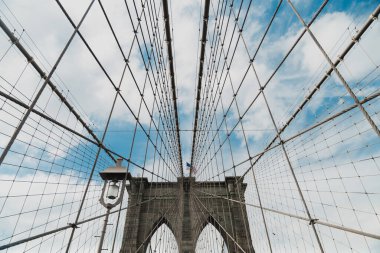 Puente de Brooklyn en la ciudad de New York, ABD