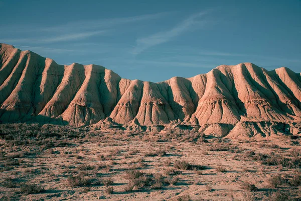 Desiende Las Bardenas Reales Navarra Efca Стоковая Картинка