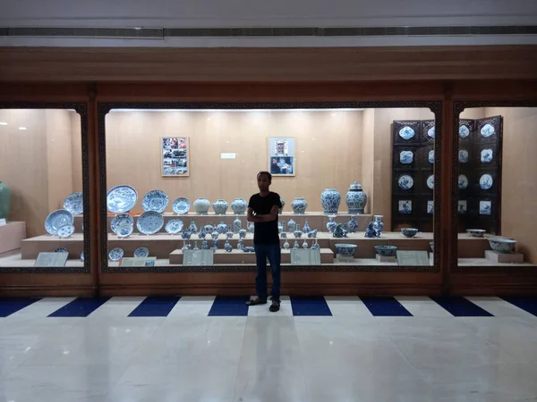 Salar Jung博物馆 Salar Jung Museum 是一座艺术博物馆 位于印度泰兰加纳海得拉巴市穆西河南岸的Dar Shifa 它是印度三个国家博物馆之一 — 图库照片