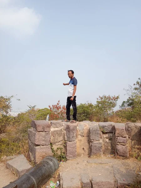 Golconda Fort Also Known Golkonda Telugu Shepherds Hill Fortified Citadel — Stock Photo, Image