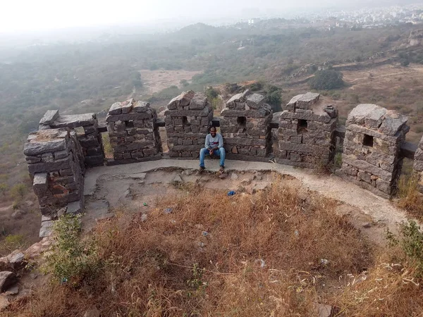 Fuerte Golconda También Conocido Como Golkonda Telugu Colina Los Pastores — Foto de Stock